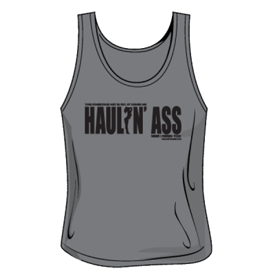 Haulin Ass Tank - Womens Grey